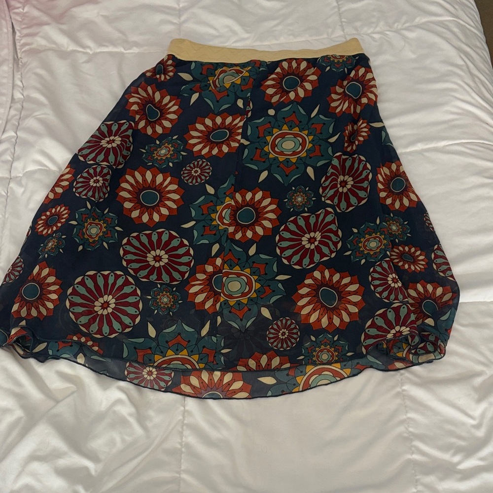 Bohemian Floral A-Line Skirt